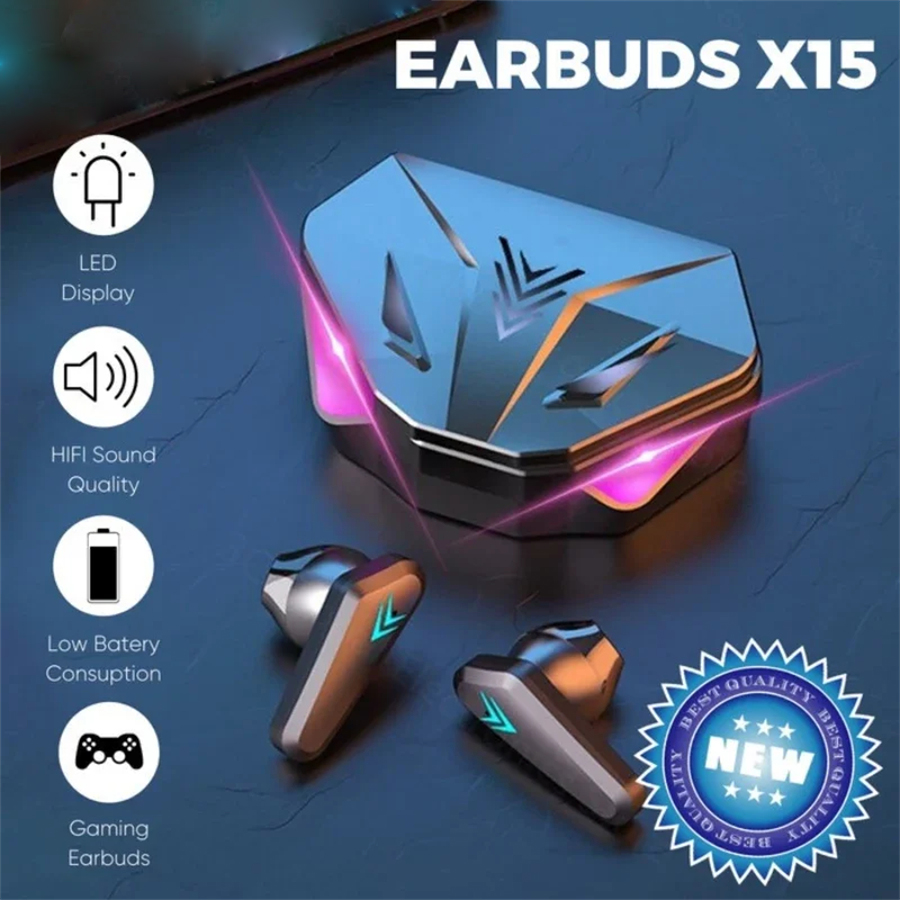 Esports Gaming Gear - X15 TWS Wireless Earphone Bluetooth Headphone