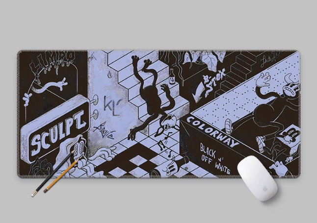 Esports Gaming Youtube - Rubber Tube Table Edition Mouse Pad