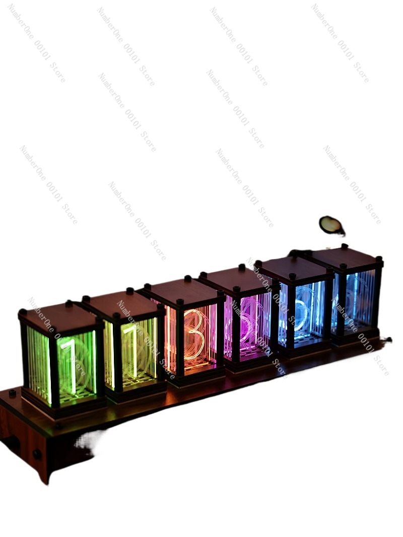 Esports Gaming Youtube - RGB Glow Tube Clock, LED Lighting