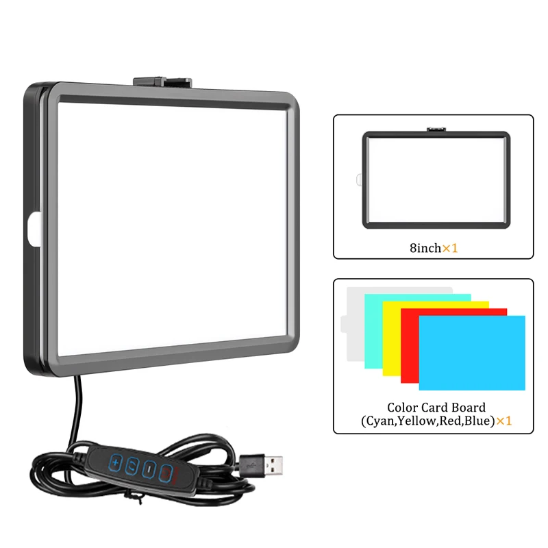 Led Light Panel Stream - LED Video Light Dimmable Selfie Light