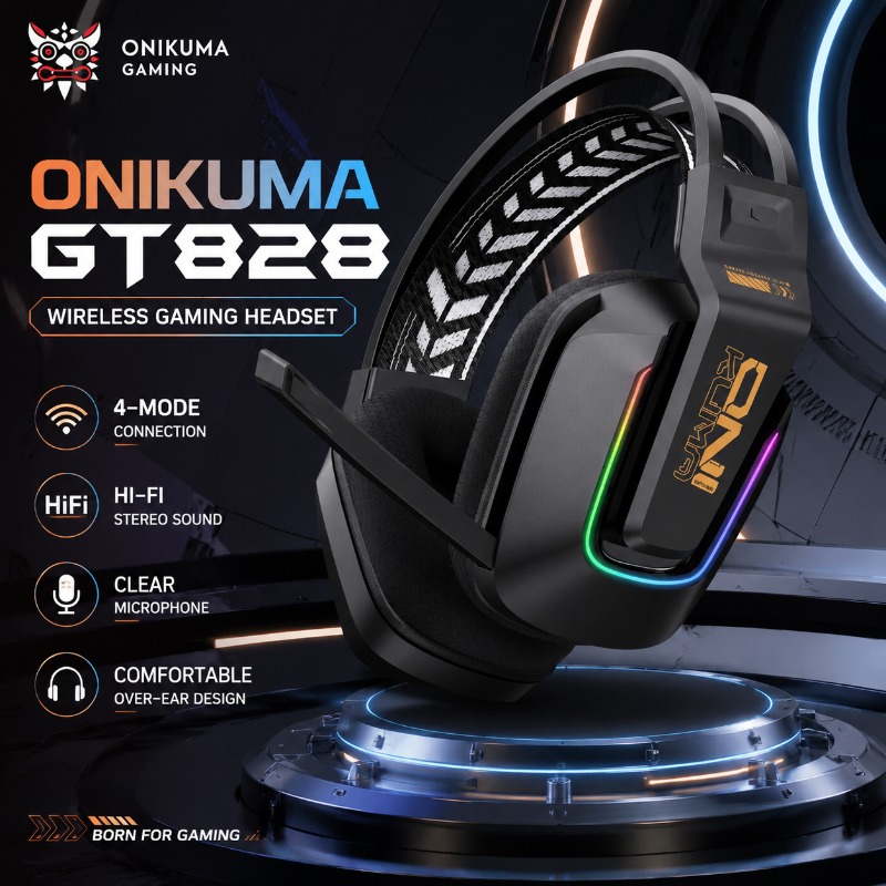 Esports Gaming Gear - ONIKUMA GT828 Gaming Headset 4 Mode