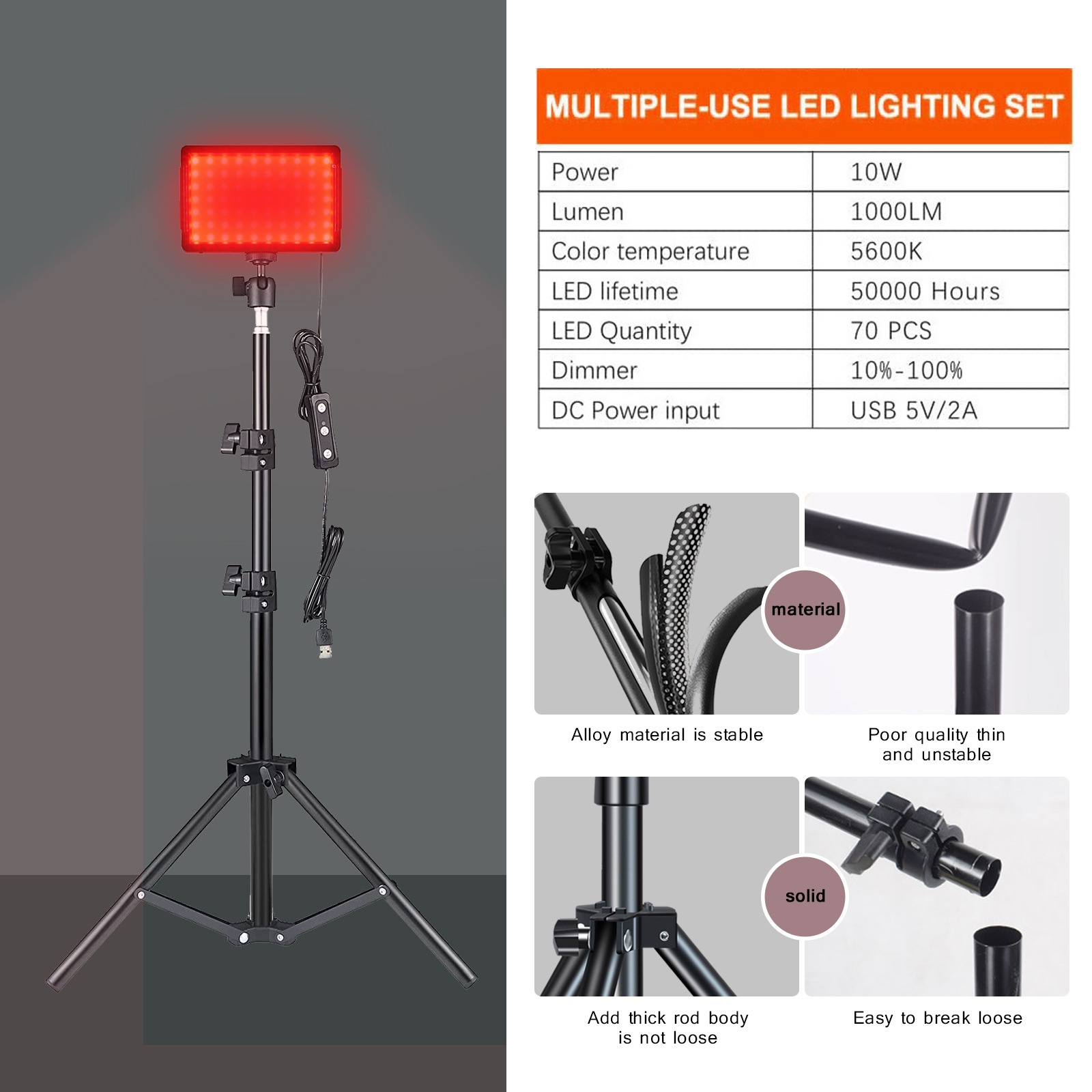 LED Photography Video Light Pa - Led Light Panel Stream 评论和价格