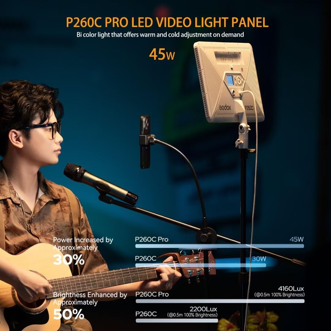 Godox P260C Pro LED Video Ligh - Led Light Panel Stream 评论和价格