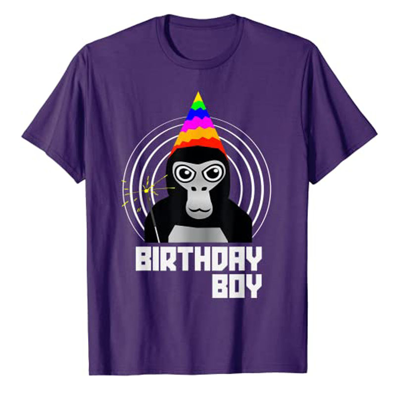 Gorilla Tag Birthday Boy VR Ga - Esports Gaming Shirts 评论和价格
