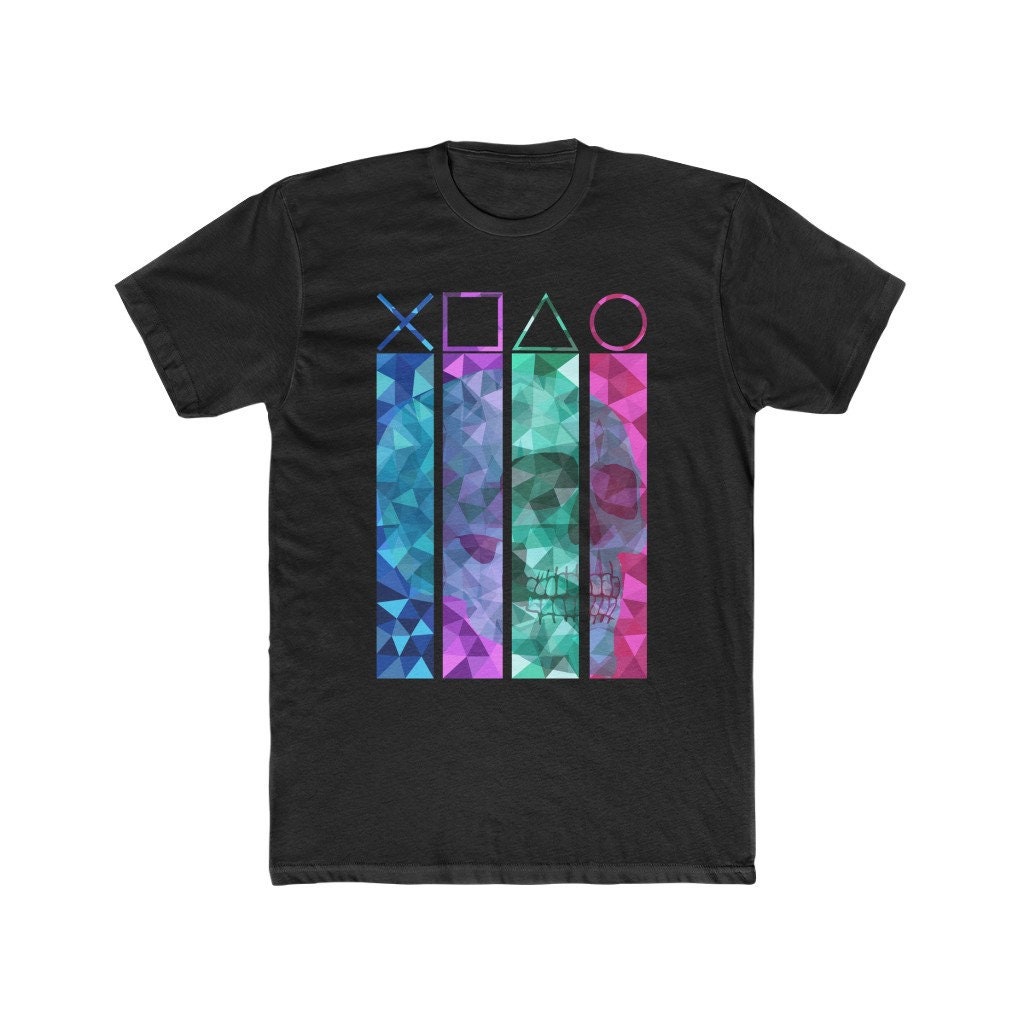 Gamer Skull Ps1 Ps2 Ps3 Ps4 Ps - Esports Gaming Shirts 评论和价格